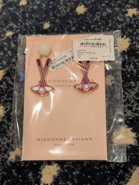 Mignonne Gavigan Golf Putting Drop Earrings - New, $175 Retail